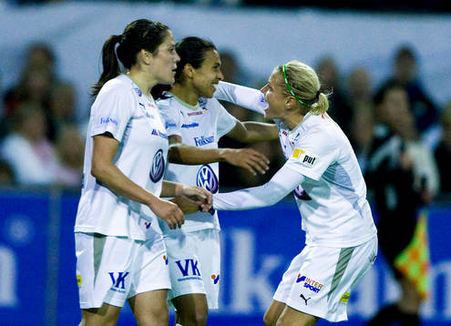 Madeleine Edlund, Marta Da Silva, och Karolina Westberg,