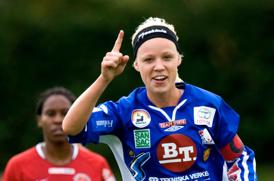 Målkalas, Caroline Seger har ökat på målskörden och
