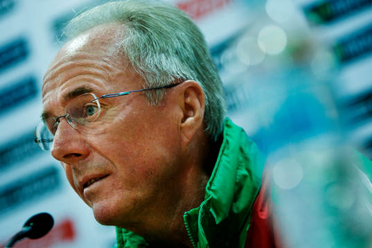 Presskonferens med Sven-Göran Eriksson, förbundskapten,