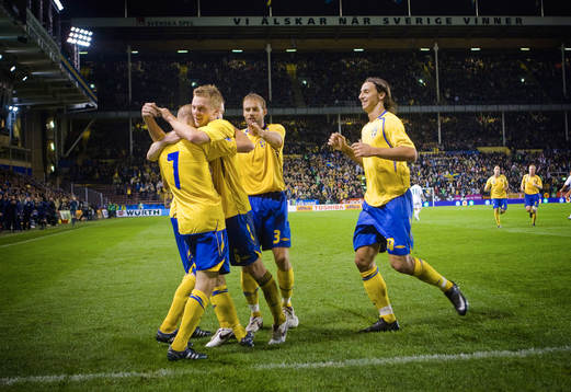 Samuel Holmén och Sverige jubel