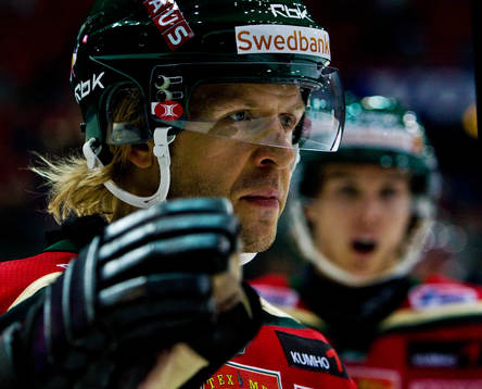 Tomi Kallio gör 2-1 till Frölunda. Jubel