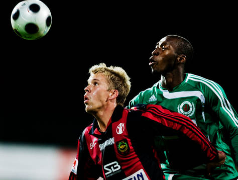 Joakim Runnemo, Brommapojkarna, och Omar Jawo, Väsby, har