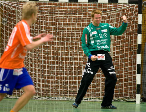 Lindesbergs målvakt Richard Larsson nöjd och glad