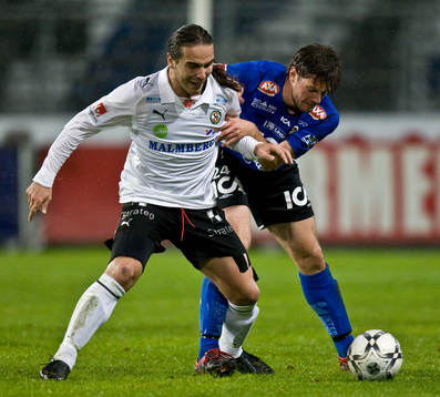 Nordin Gerzic och Sebastian Johansson