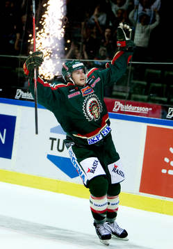 Andreas Holmqvist, Frölunda, jubel