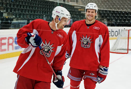 Markus Näslund och Fredrik Sjöström, New York Rangers