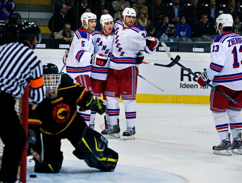 Rangers-spelarna jubel