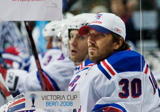 Henrik Lundqvist, målvakt, New York Rangers, satt på