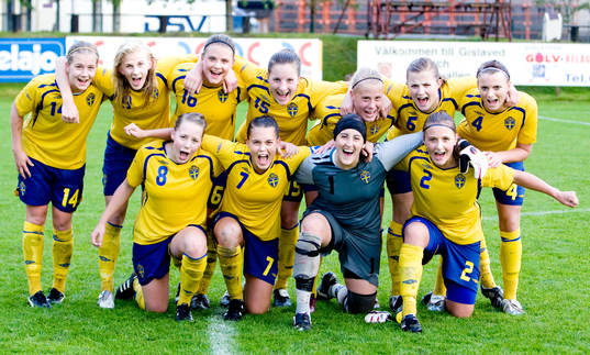 Glada svenska tjejer, jubel, Emma Åberg Zingmark, Sofia