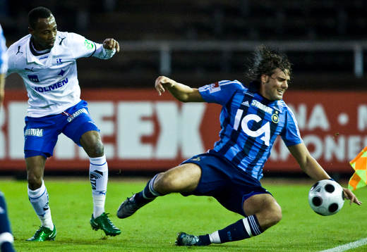 Kevin Amuneke, Norrköping och Mikael Dahlberg, Djurgården