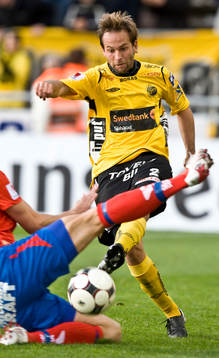 Mathias Florén, Elfsborg, undviker tackling