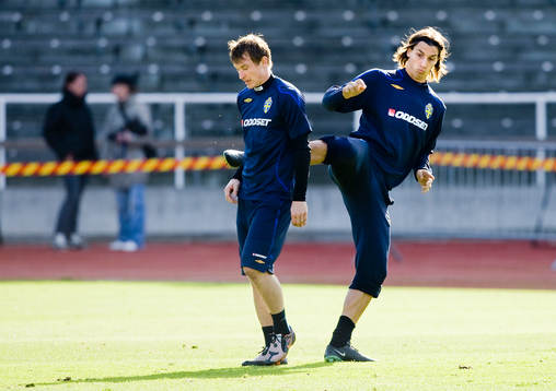 Kim Källström och Zlatan Ibrahimovic