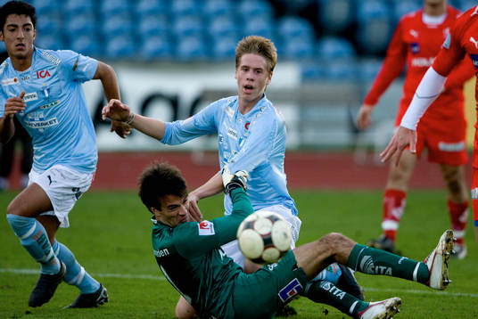 Pontus Jansson, MFF mot Jani Tuomala, målvakt