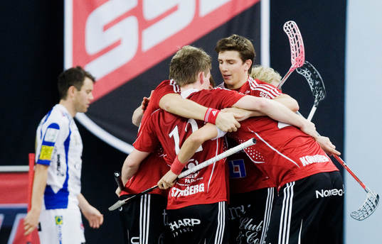Storvreta-spelarna jubel