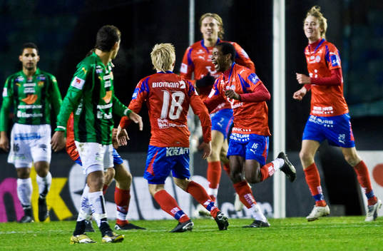René Makondele, Helsingborg, jubel