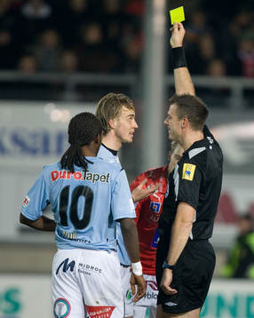 Daniel Theorin, gult kort, domare, Daniel Stålhammar