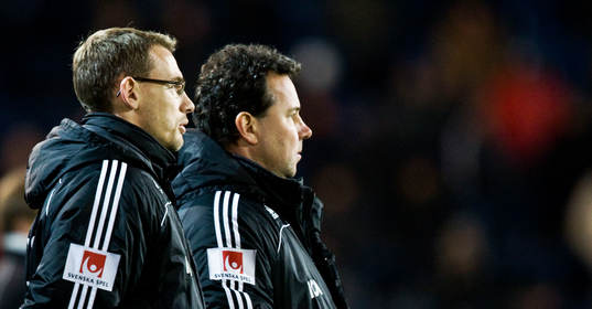 Jonas Olsson, assisterande tränare och Stefan Rehn,