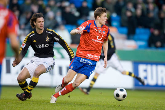 Iván Óbolo, AIK och Marcus Bergholtz, Helsingborg