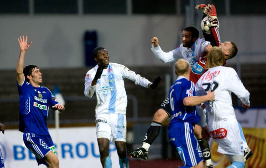 Gabriel, Malmö FF mot Fredrik Sundfors, målvakt, Sundsvall