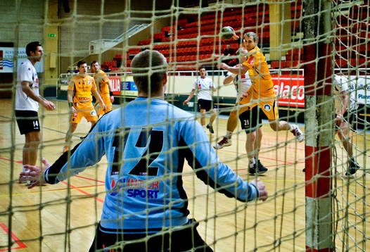 Christian Sandberg, Kristianstad. Tobias Lundin, målvakt