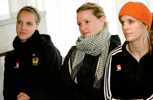 Madeleine Grundström, Johanna Wiberg och Sara Eriksson,