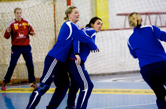 Knäet höll och Johanna Wiberg deltog på träningen