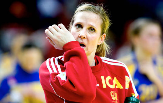 Gabriella Kain, målvakt. Depp