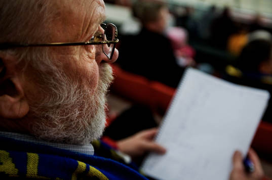 Bosse Widlund, Södertälje-supporter. Supporter, fan