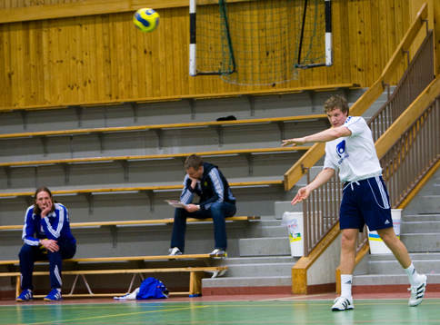 När A-laget tränat färdigt var det B-lagets tur, med
