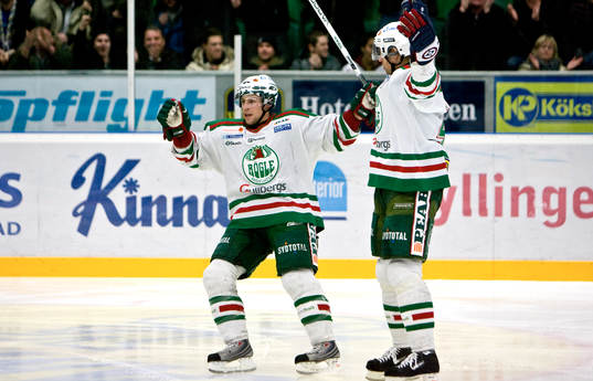 Chris Abbott, Rögle 3-1. Jubel