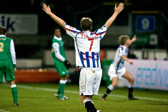 Viktor Elm, Heerenveen. Jubel vid 3-1