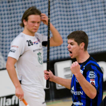 2-målsskytt Alexander Nede jubel, 2-målsskytt Mikael