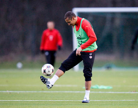 Henrik Larsson gjorde sin första träning