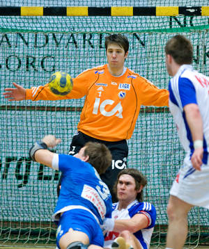 Lars Bernhardsson, Petter Hansson, målvakt Redbergslid.
