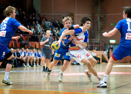 Rickard Lönn, Redbergslid. Johan Elf, Marcus Hagelin,