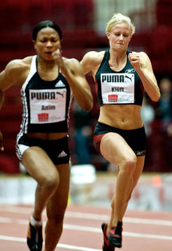 Carolina Klüft sist på 60 meter