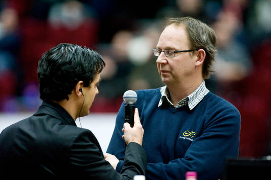 Stefan Olsson, förbundskapten, var på plats