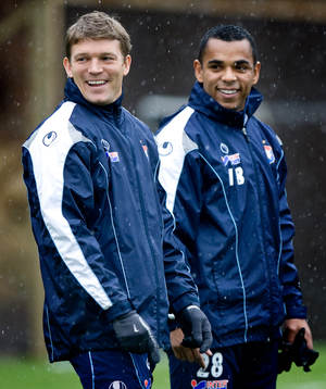 Alvaro Santos och Marcus Allbäck