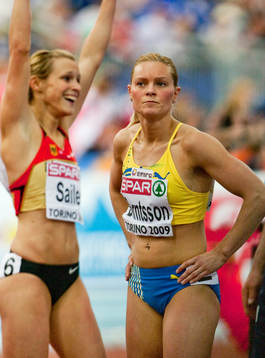 Lena Berntsson, Sverige, depp och Verena Sailer, Tyskland,