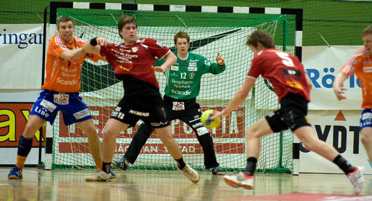 Richard Larsson, målvakt, i Lindesberg