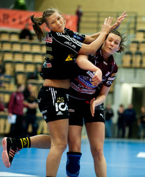 Lugi - Sävehof: Sabina Jacobsen, Lugi och Ulrika Ågren,