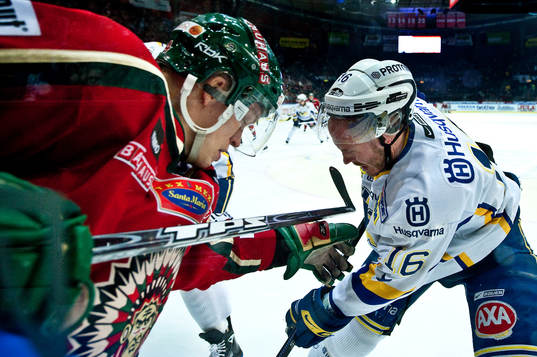 Patric Blomdahl, Frölunda. Kris Beech, HV71