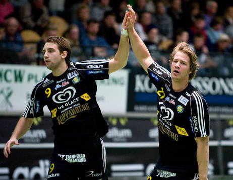 Patrik Fahlgren, Emil Berggren, Sävehof, jubel