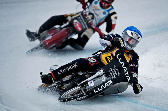 Per-Olof Serenius, SMK Gävle, åker i det första heatet