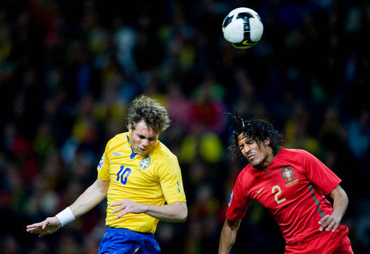 Johan Elmander, Sverige och Bruno Alves, Portugal