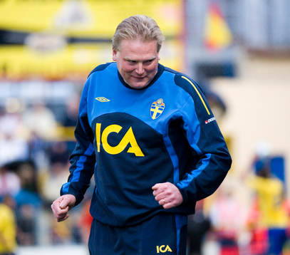 Jörgen Lennartsson, förbundskapten, lycklig över 0-0
