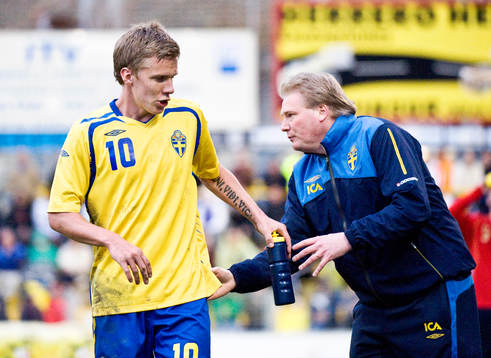 Pontus Wernbloom och Jörgen Lennartsson, förbundskapten