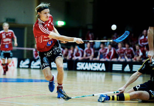 Gabriel Oredsson, Storvreta, skjuter mot mål
