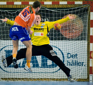 Richard Kappelin, målvakt Alingsås, Oscar Erixon,