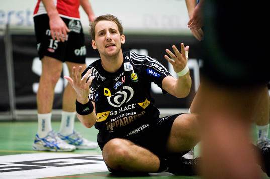 Patrik Fahlgren, Sävehof, är missnöjd med domslut